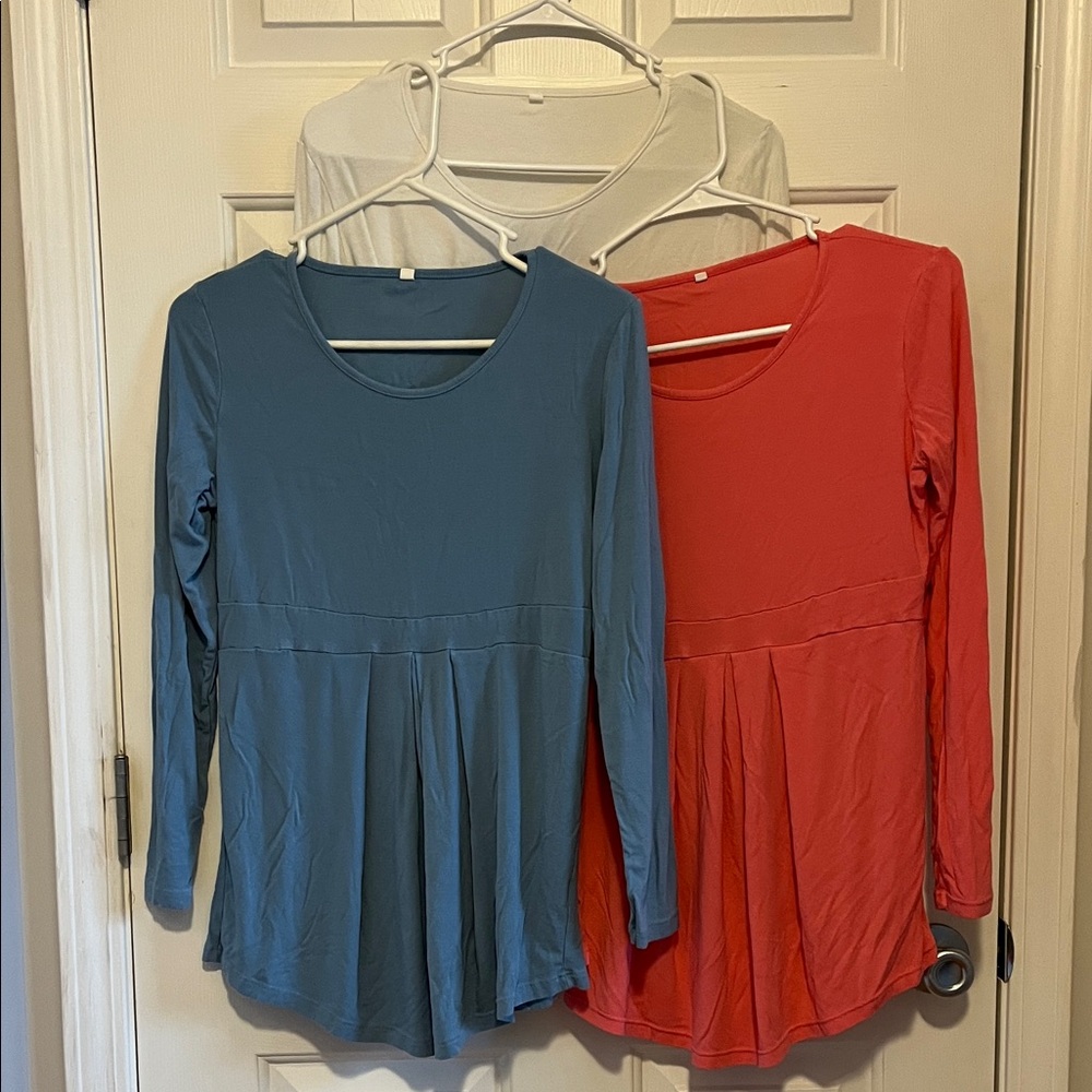 Maternity Long Sleeve Tops, 3 pack